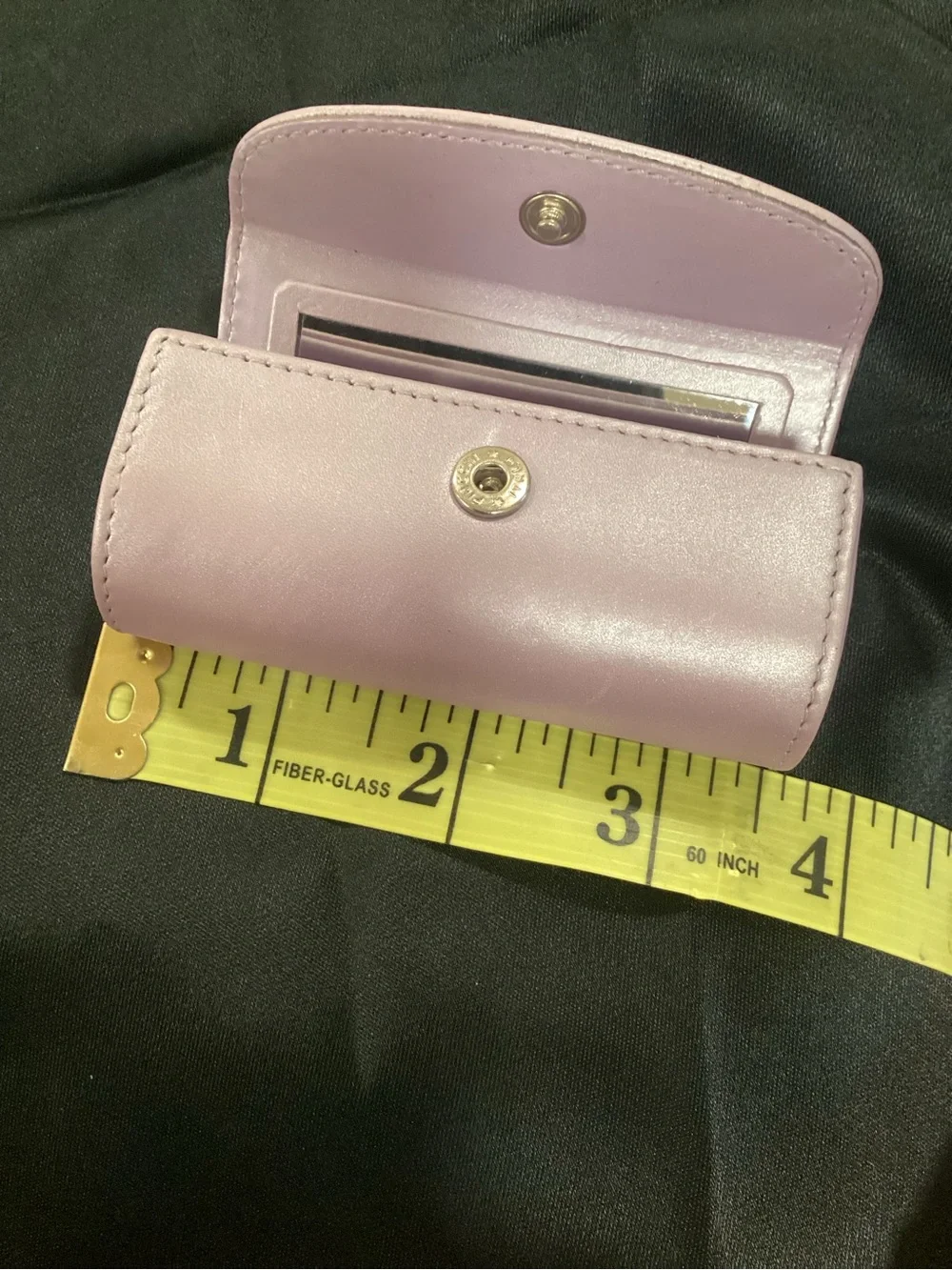 Vintage COACH lilac Lipstick Case, W mirrored in Lilac